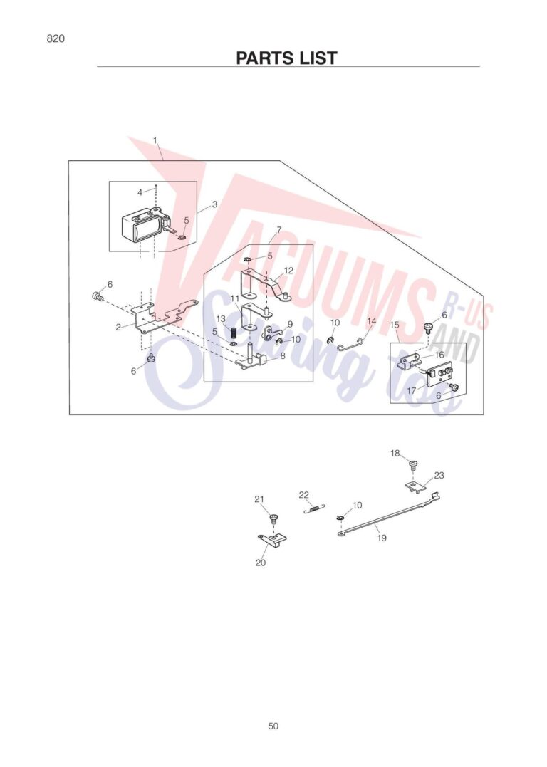 Elna el820 schematic page 9 preview