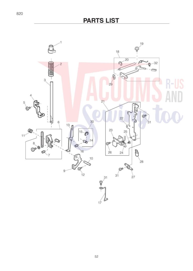 Elna el820 schematic page 10 preview