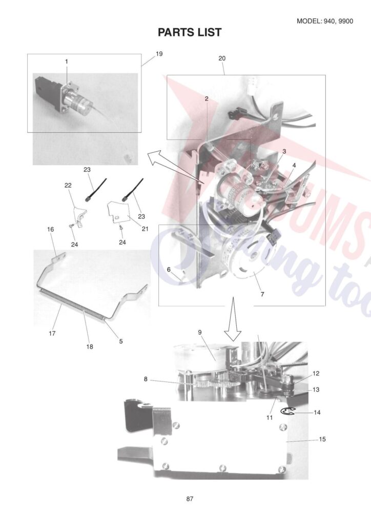 Elna el940 exploded schematic diagram (page 4)