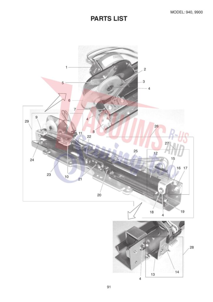 Elna el940 exploded schematic diagram (page 6)
