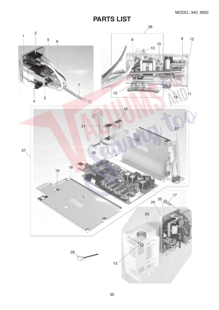 Elna el940 exploded schematic diagram (page 7)