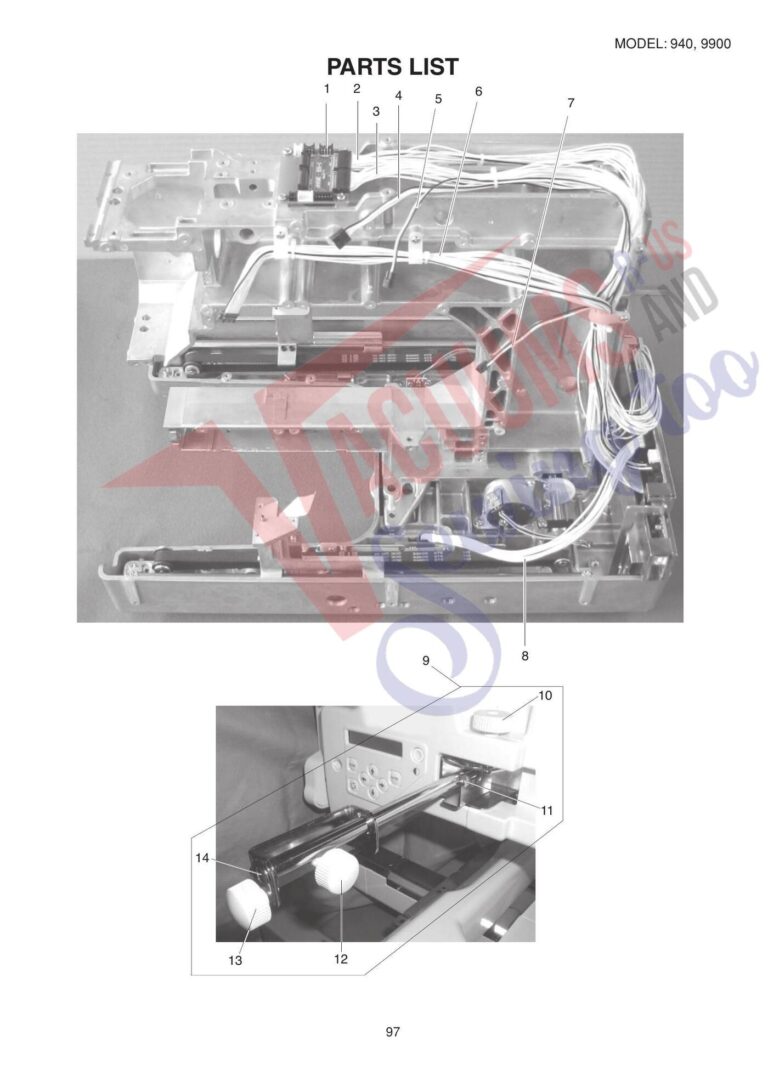Elna el940 schematic page 8 preview