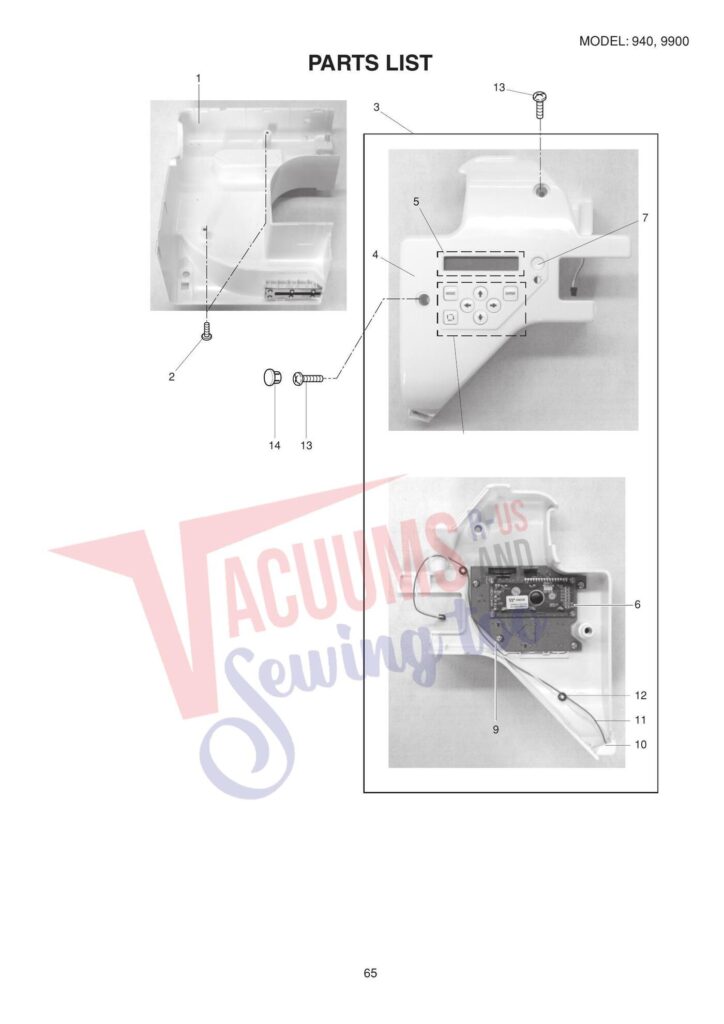 Elna el940 exploded schematic diagram (page 11)