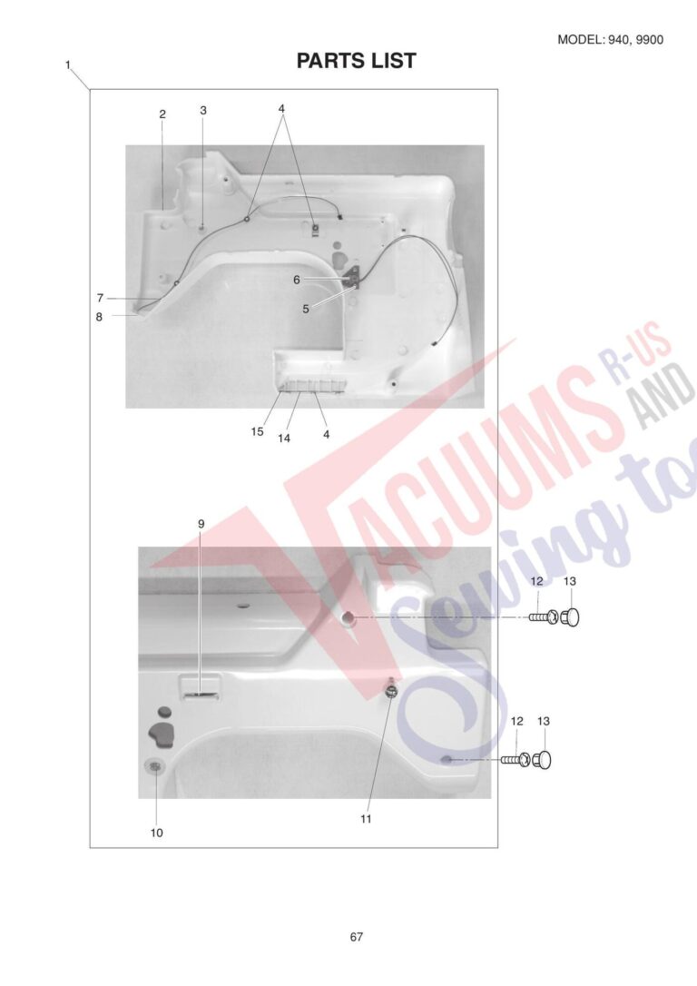Elna el940 schematic page 15 preview