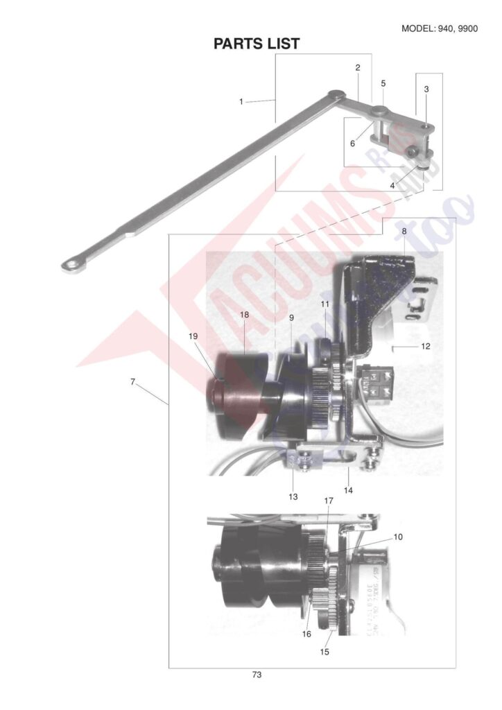 Elna el940 exploded schematic diagram (page 18)