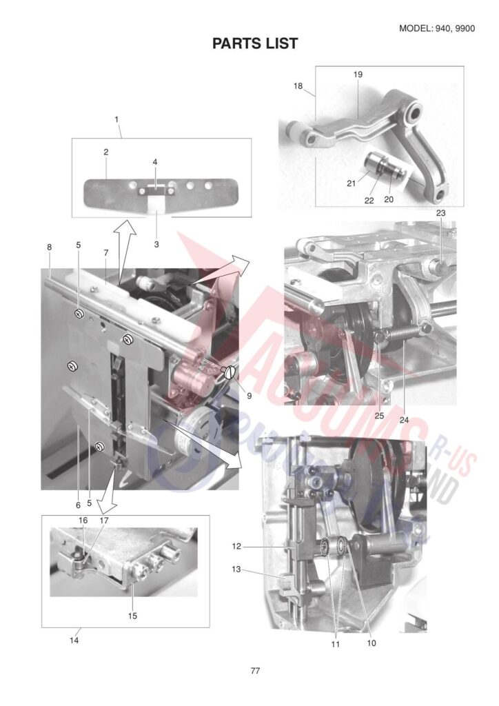 Elna el940 exploded schematic diagram (page 20)