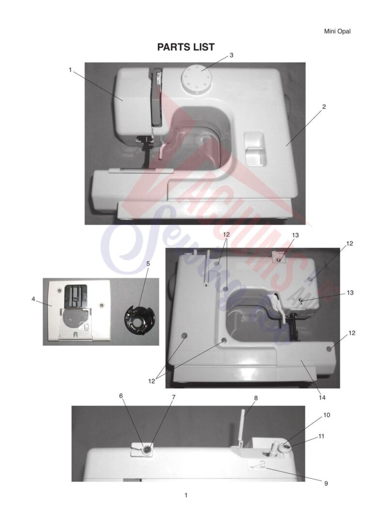 Elna mini opal schematic page 1 preview