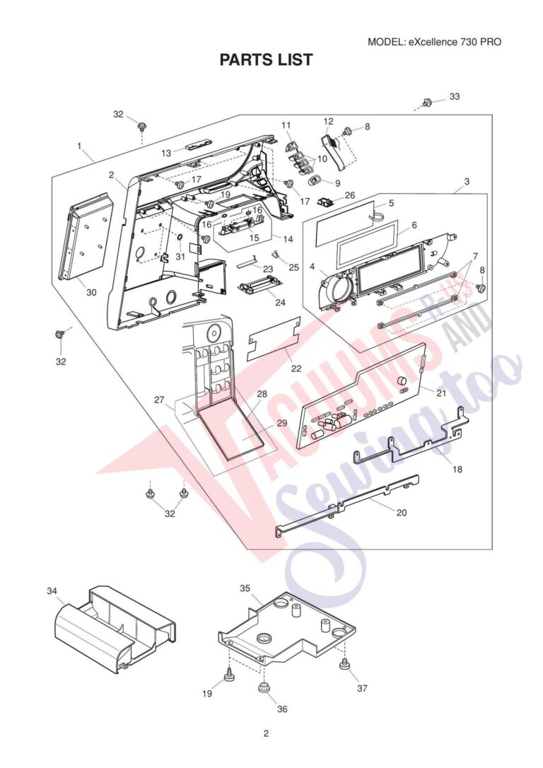 Elna el730 schematic page 4 preview