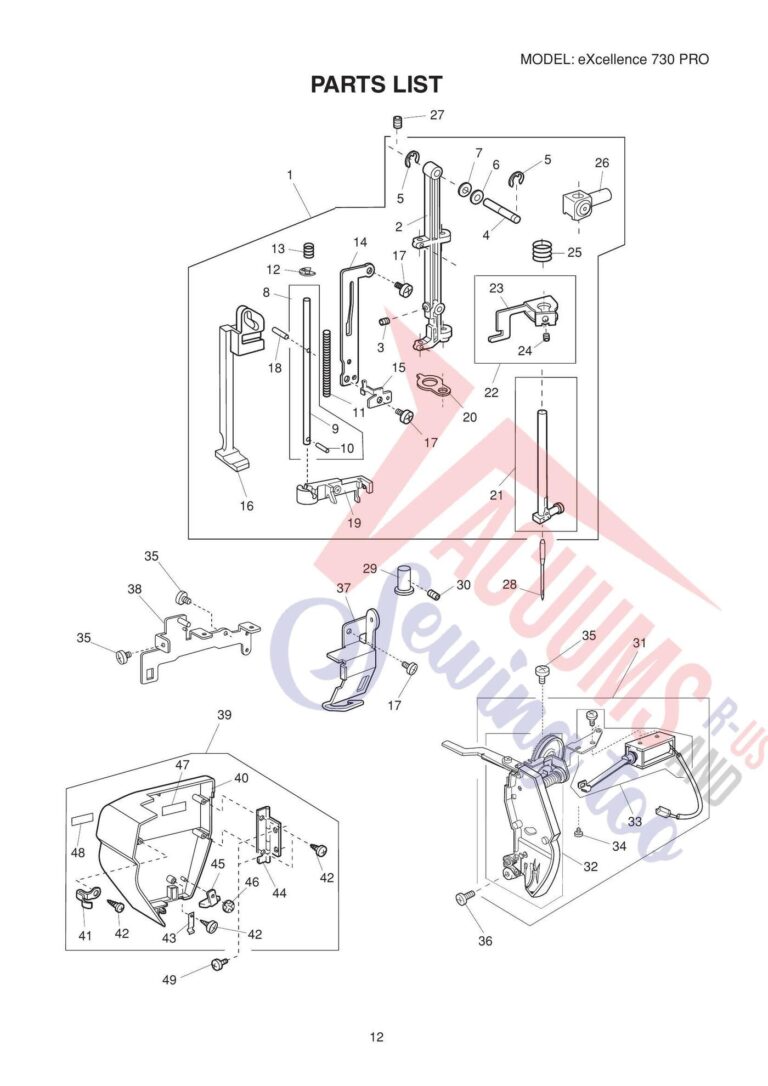 Elna el730 schematic page 9 preview
