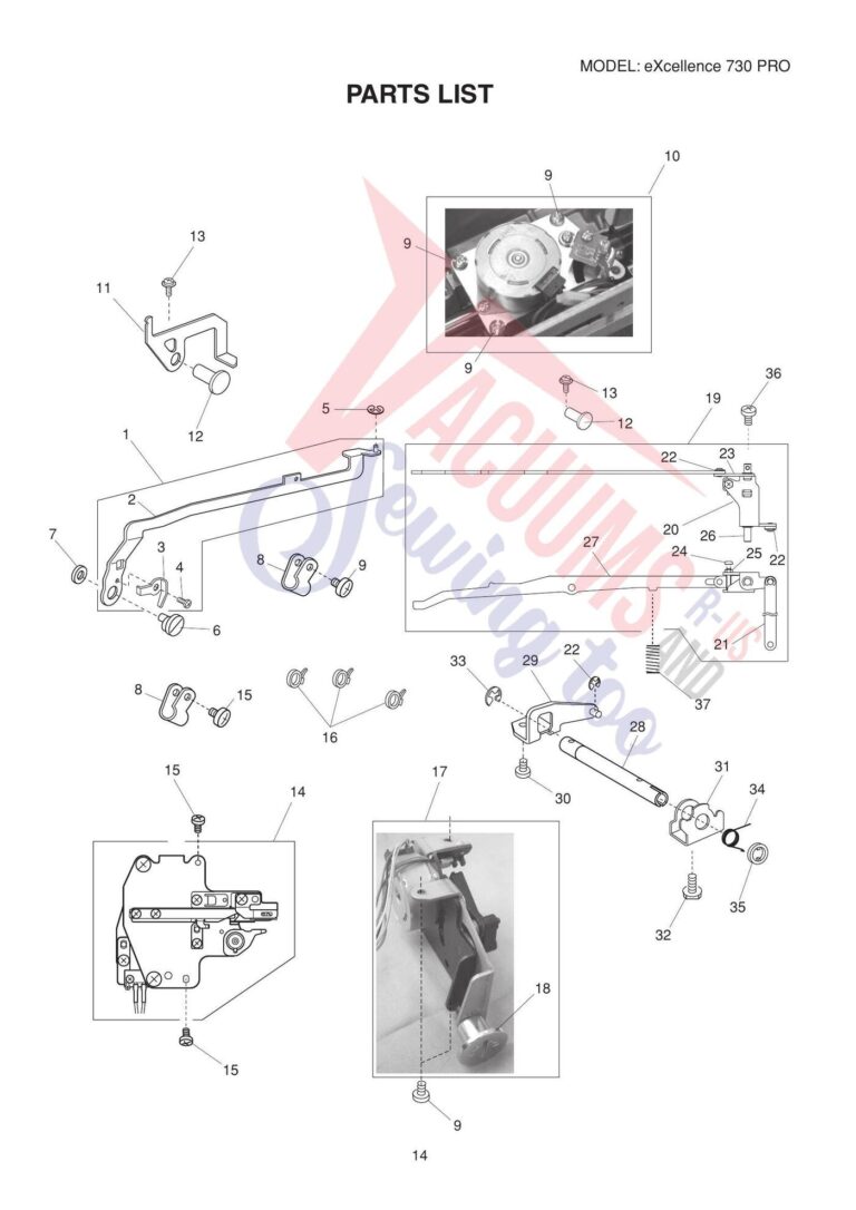 Elna el730 schematic page 10 preview