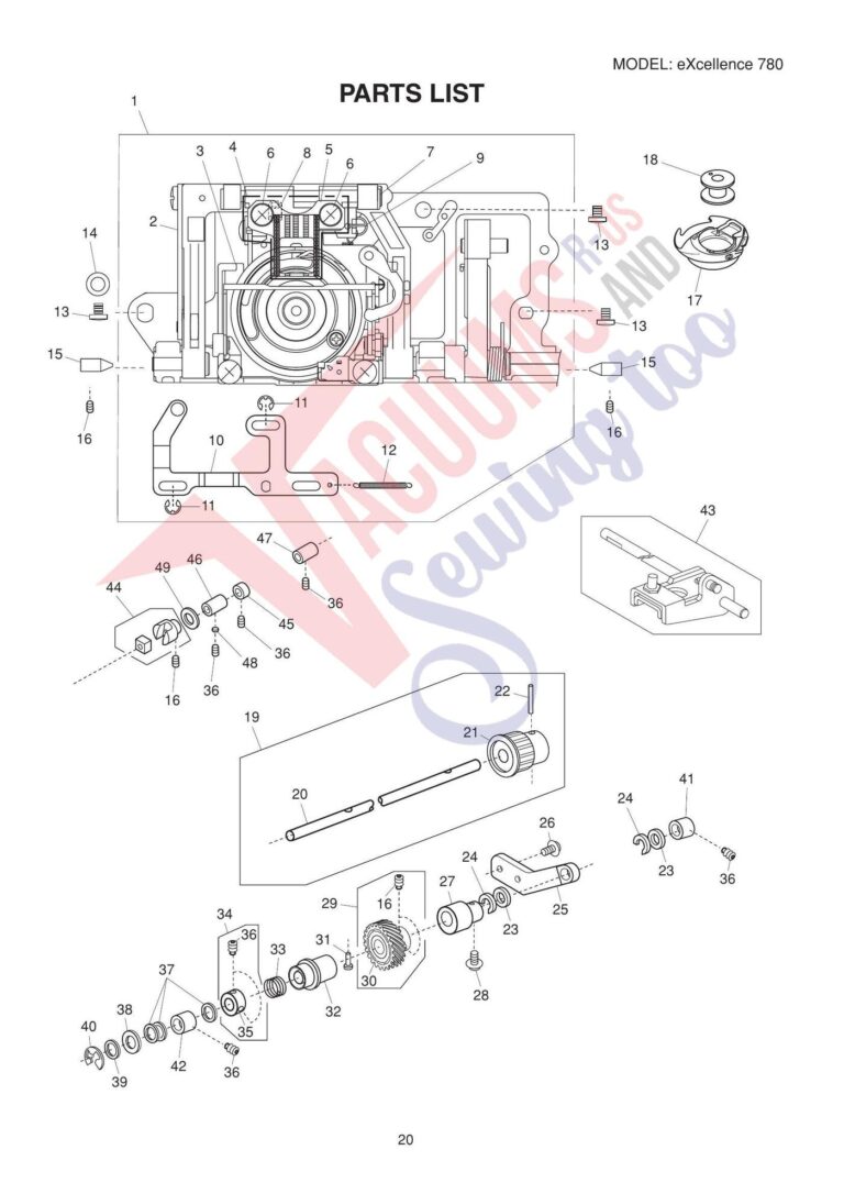 Elna el780 schematic page 2 preview