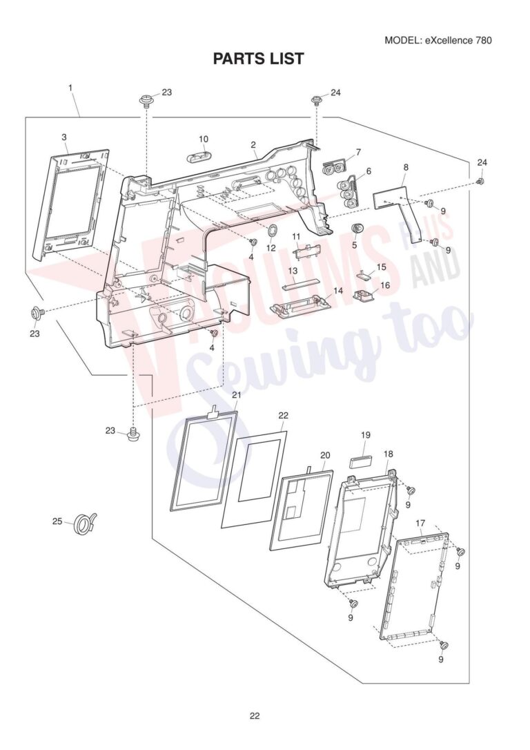 Elna el780 schematic page 3 preview