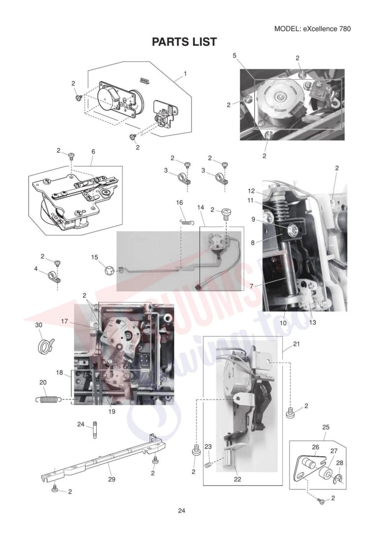 Elna el780 schematic page 4 preview