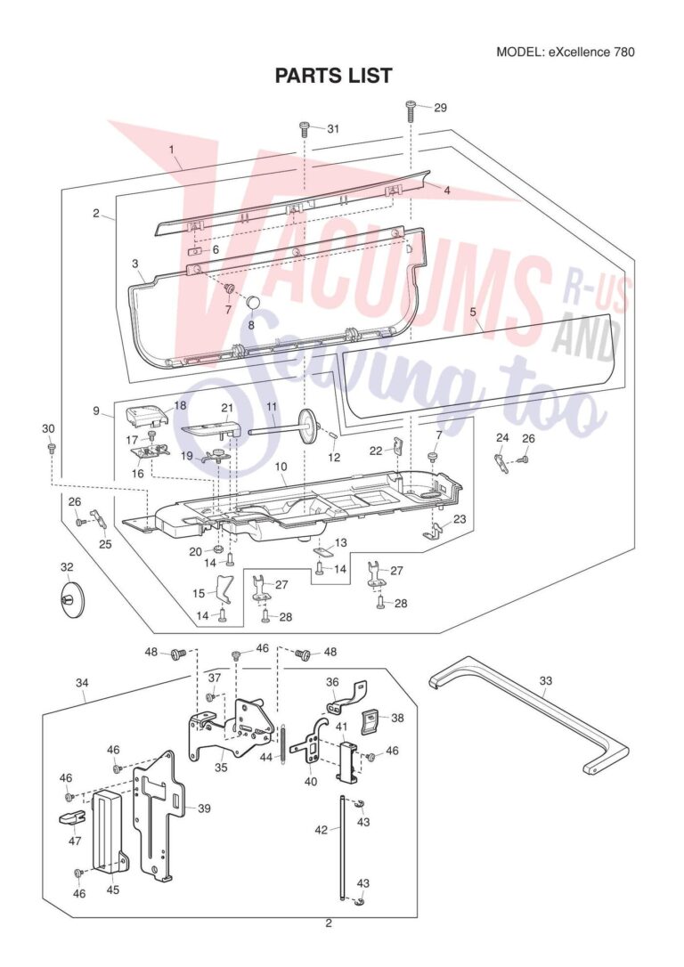 Elna el780 schematic page 8 preview