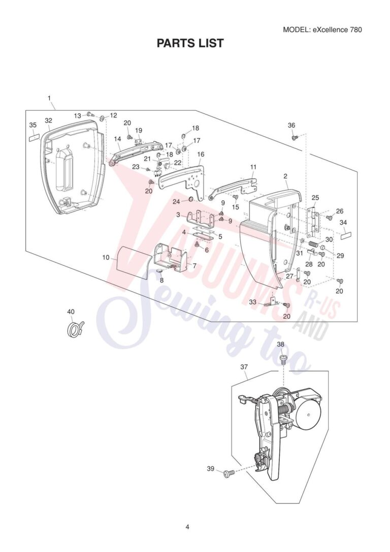 Elna el780 schematic page 9 preview