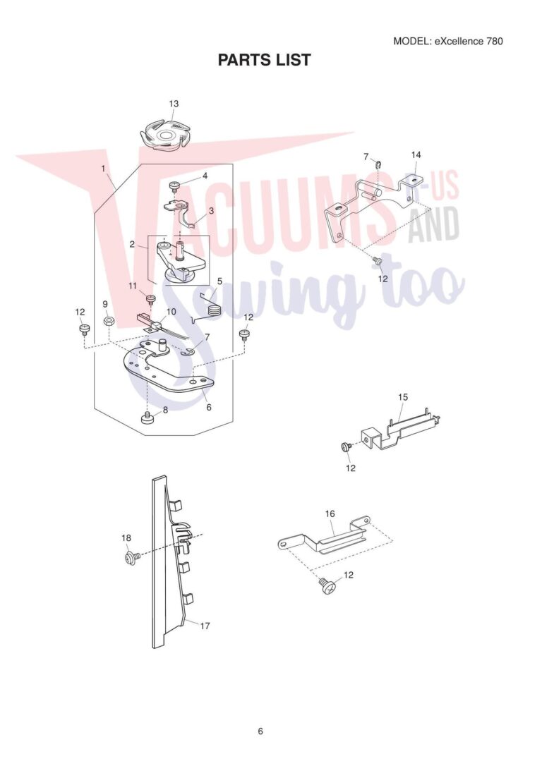 Elna el780 schematic page 10 preview