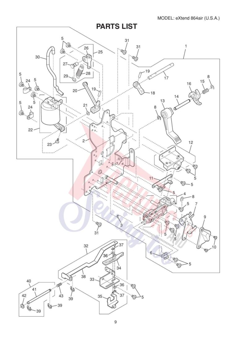 Elna 864 air schematic page 1 preview