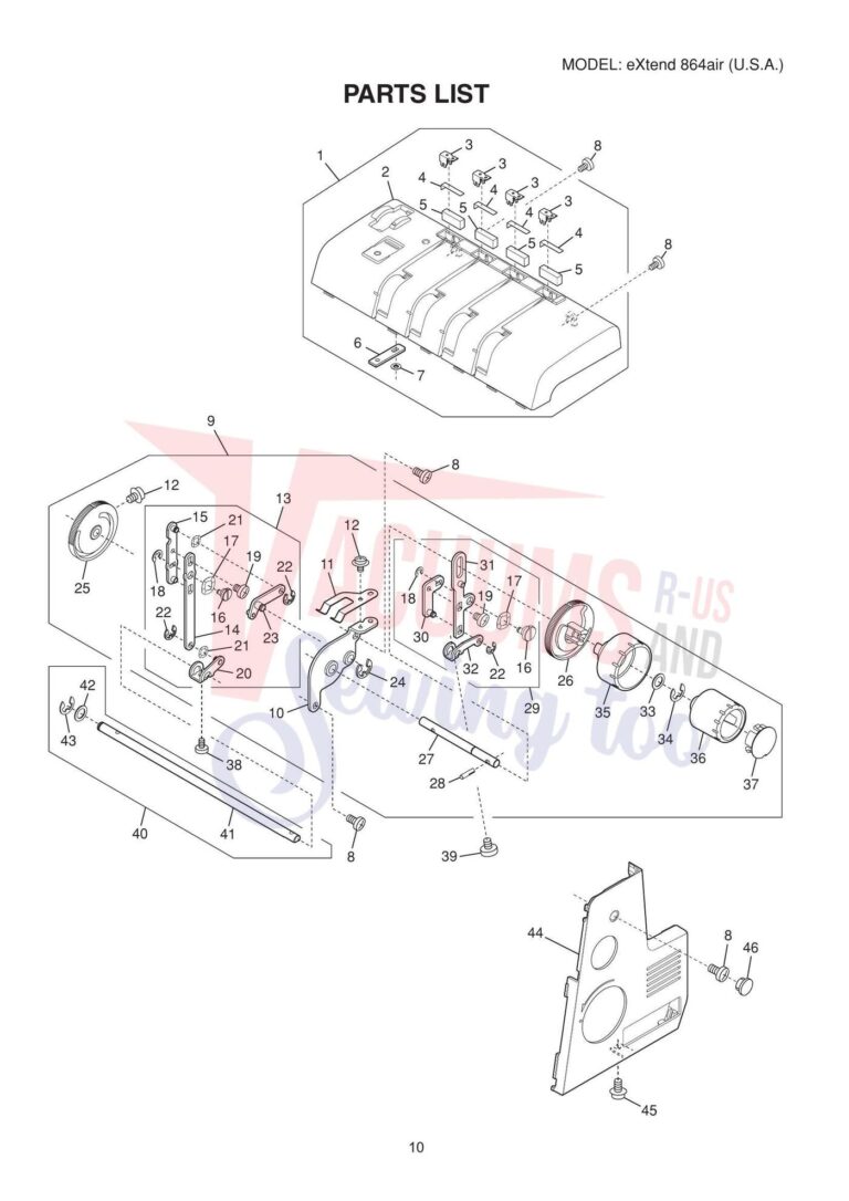 Elna 864 air schematic page 2 preview