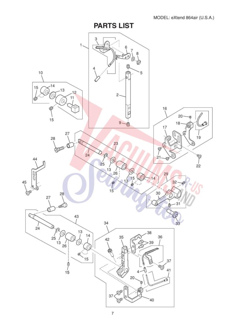 Elna 864 air schematic page 10 preview