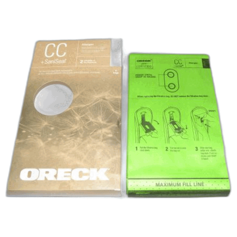 Oreck Paper Bags-oreck Cc 6pk Saniseal Green