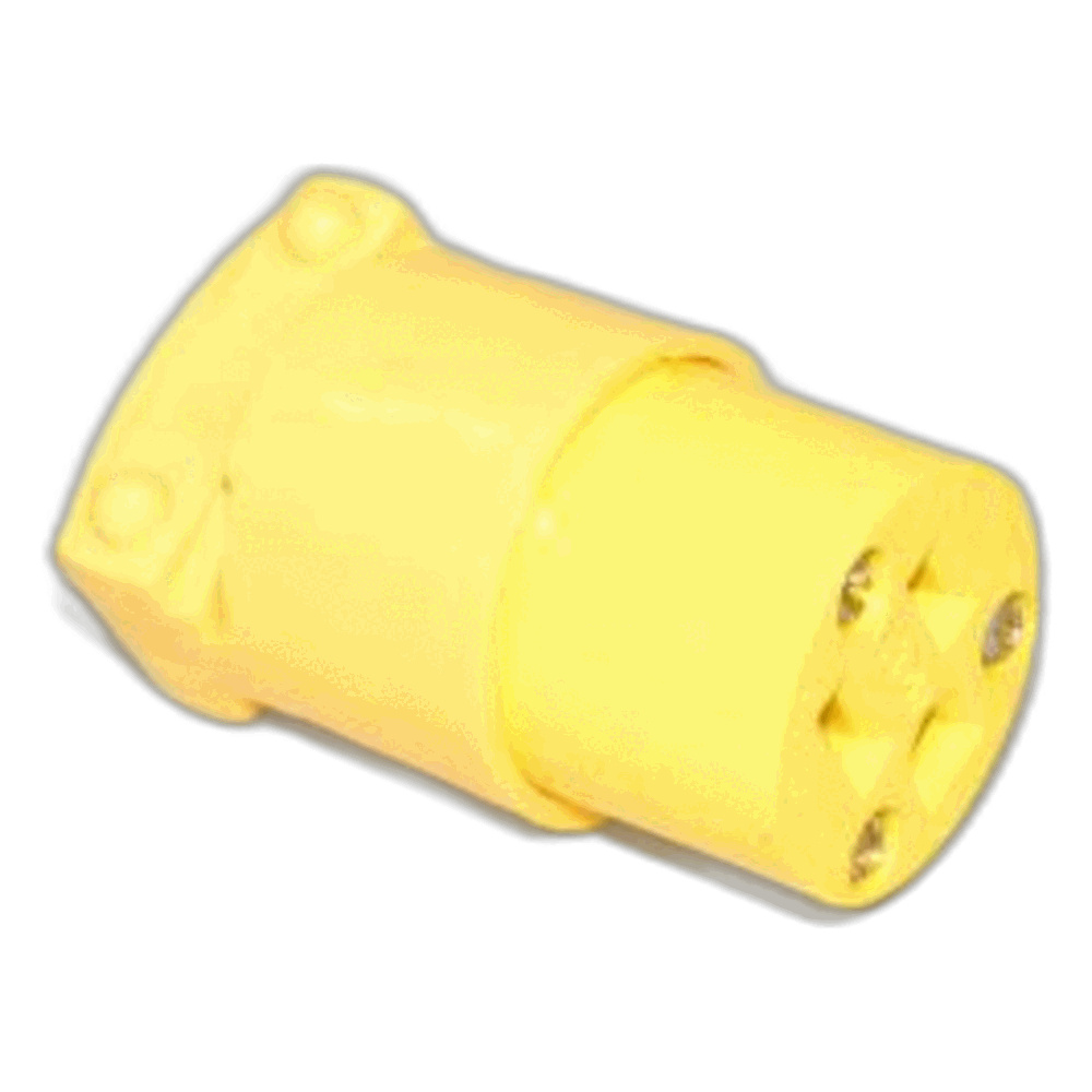 Fit All, Commercial Plug-female 3 Prong Heavy Duty Cooper Yellow