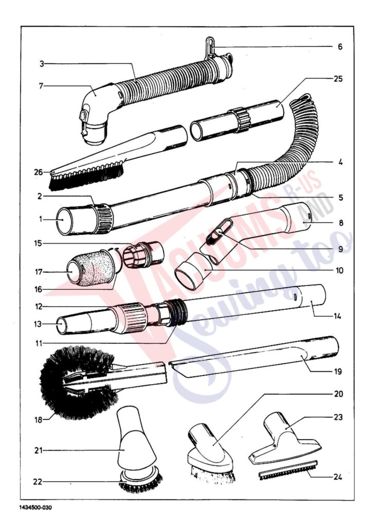 Miele S 218 exploded schematic diagram (page 4)