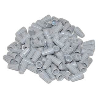 Fit All, Residential Wire Nuts (100)-gray W/wire