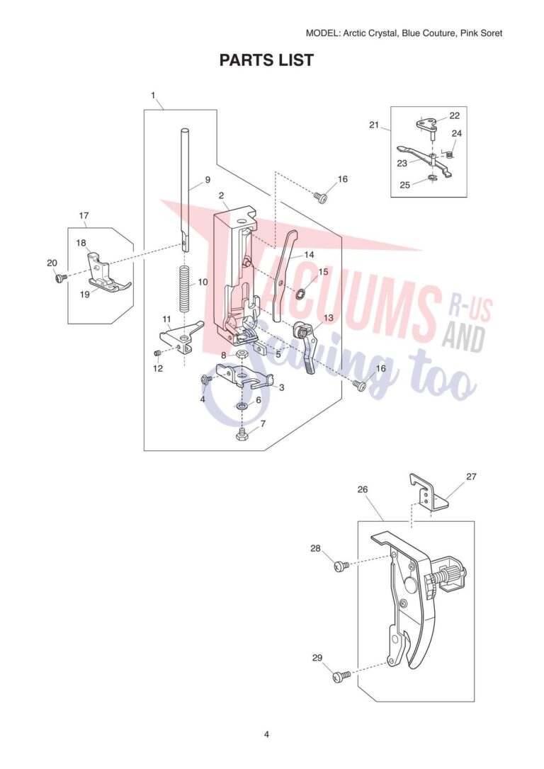 Janome couture pink schematic page 3 preview