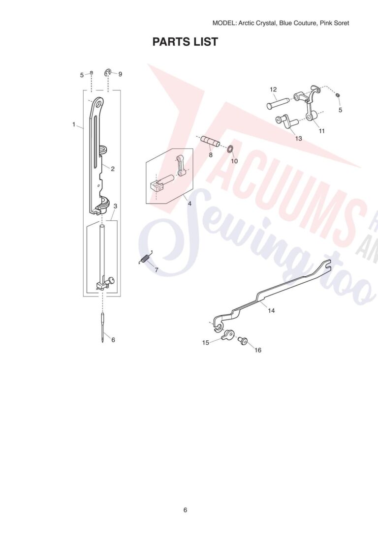 Janome couture pink schematic page 4 preview