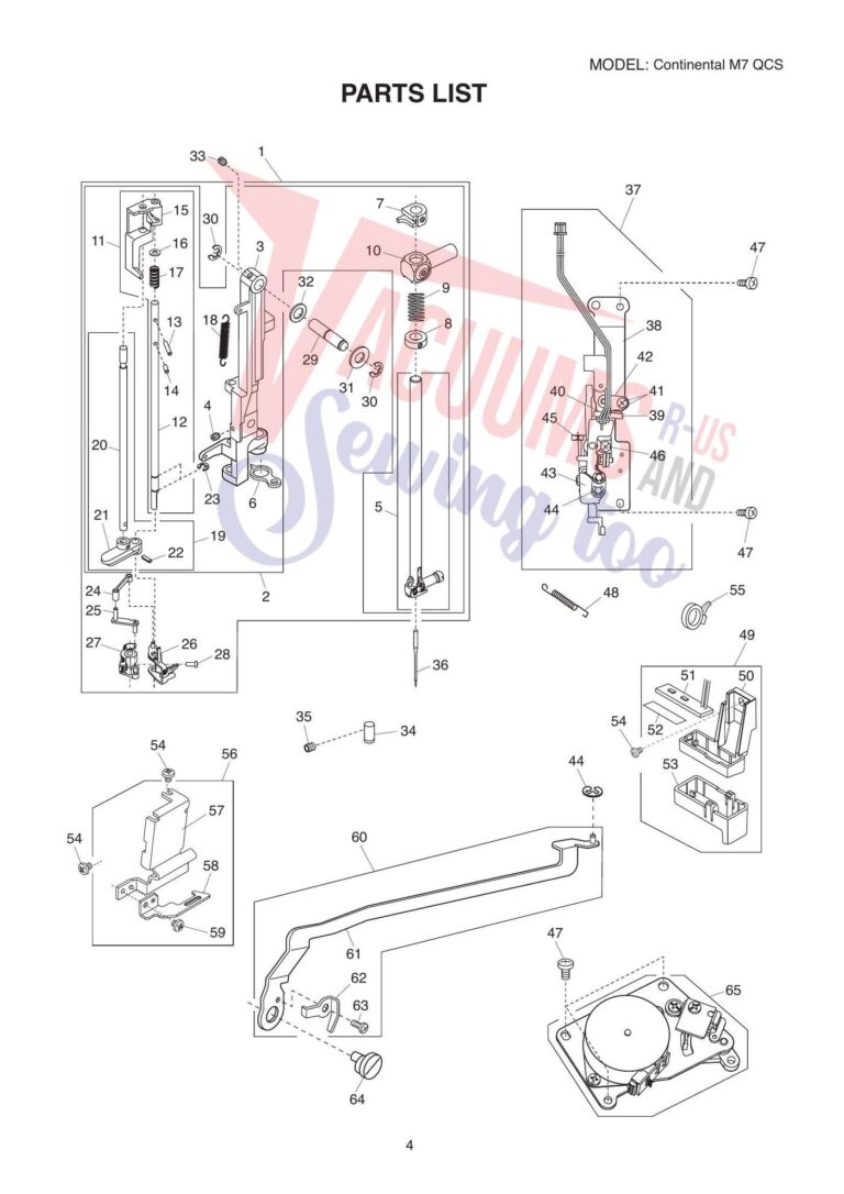 Janome CM7si schematic page 9 preview