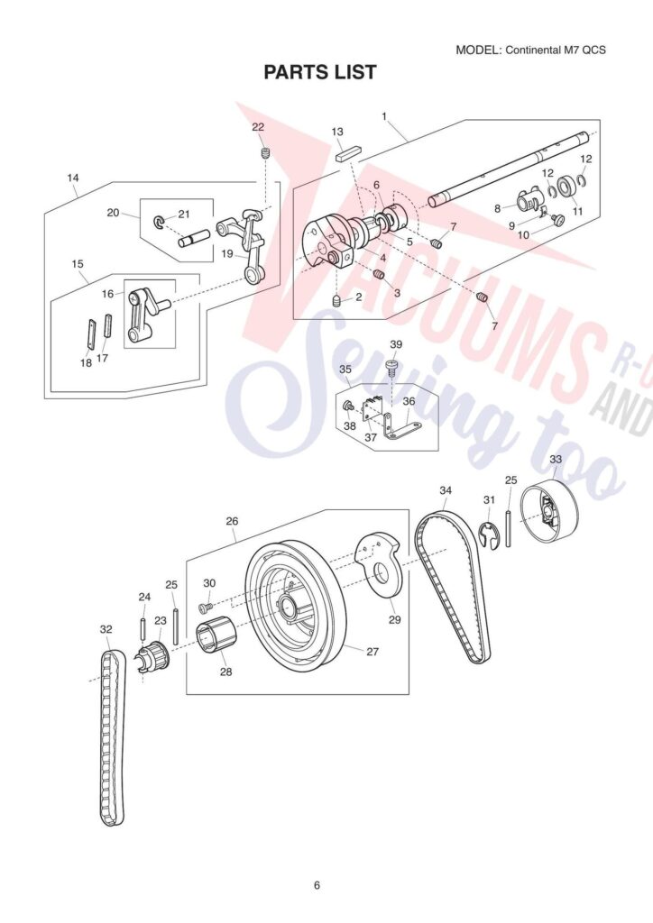 Janome CM7si exploded schematic diagram (page 11)