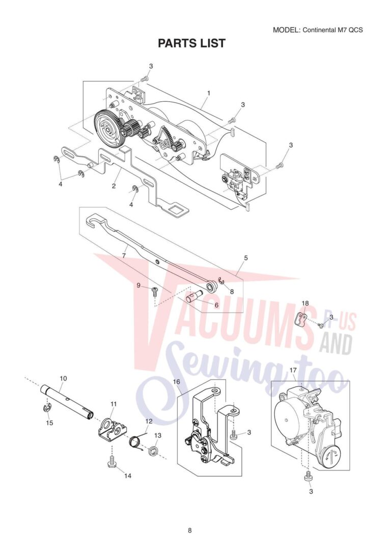 Janome CM7si schematic page 13 preview