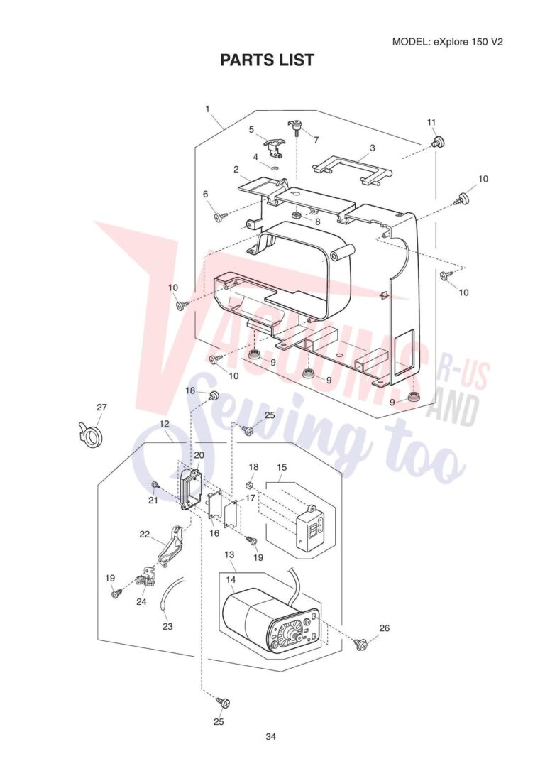 Elna el150 schematic page 7 preview