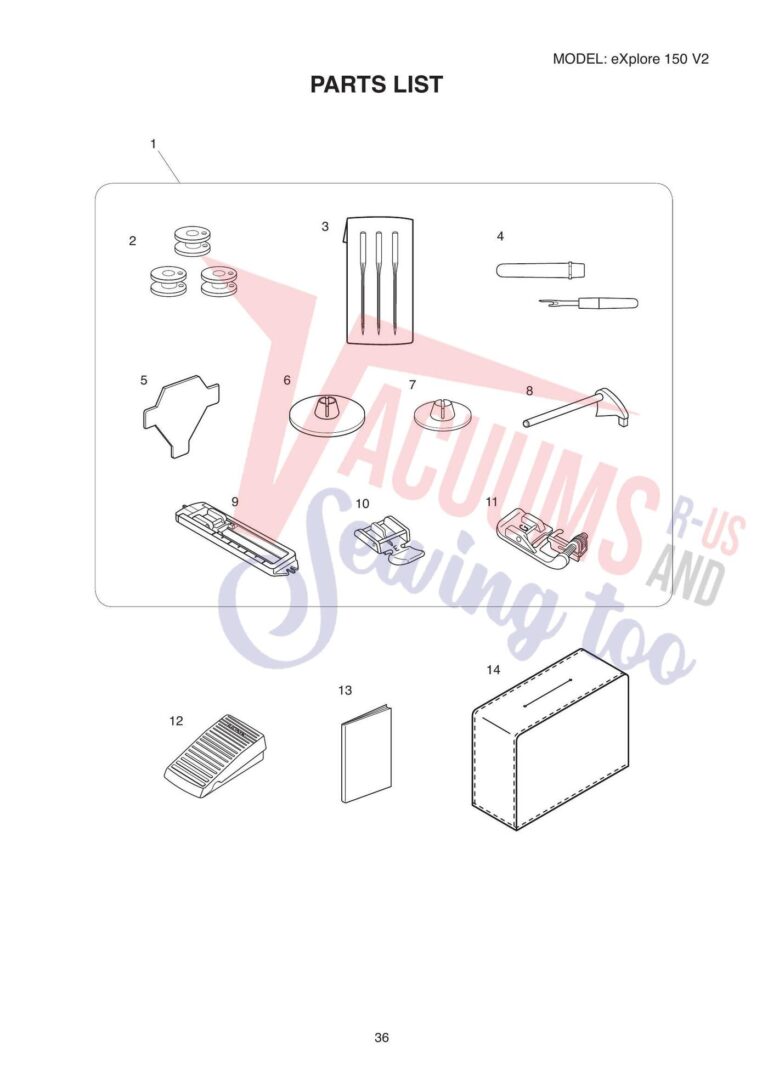 Elna el150 schematic page 8 preview