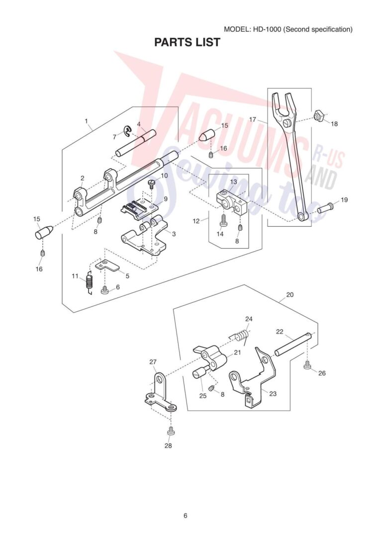 Janome hd1000 schematic page 7 preview