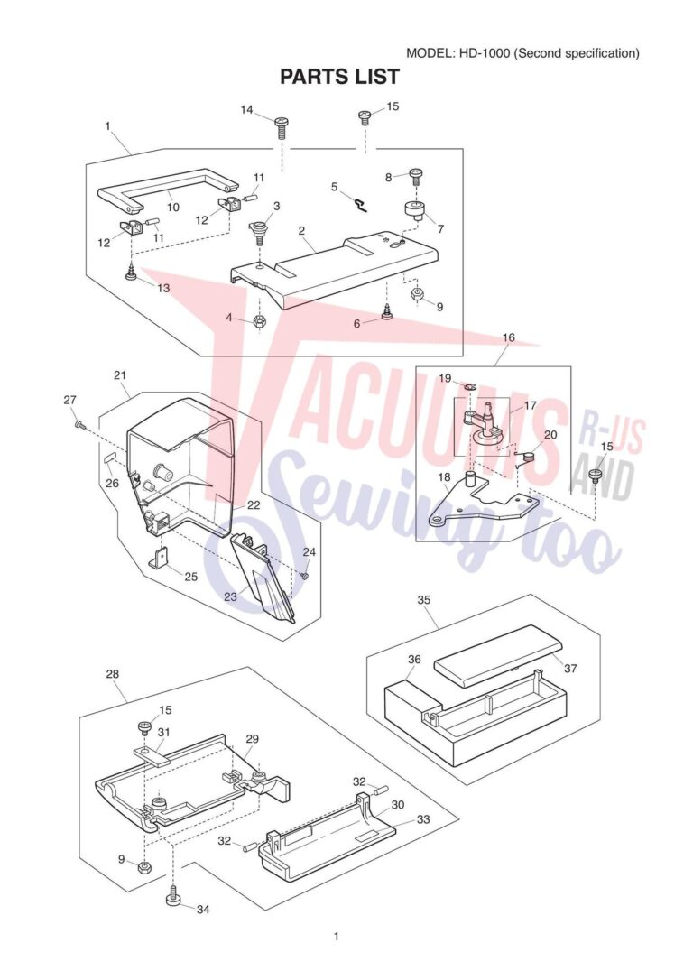 Janome hd1000be-v2 schematic page 2 preview