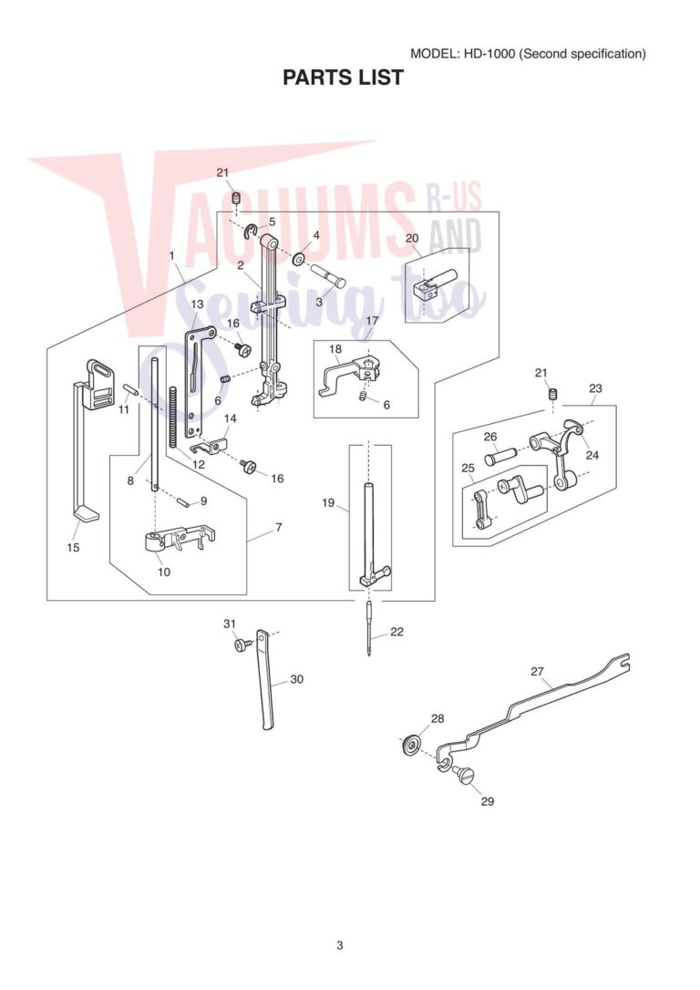 Janome hd1000be-v2 schematic page 4 preview