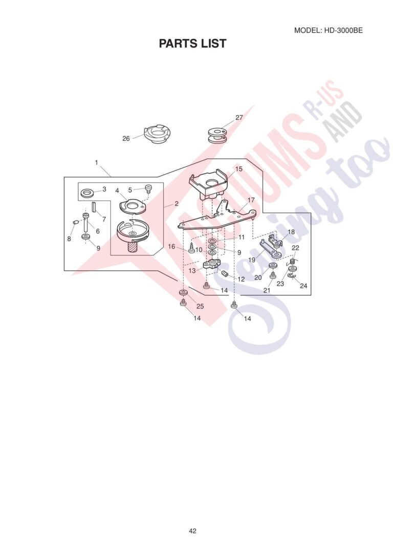 Janome HD3000 schematic page 12 preview