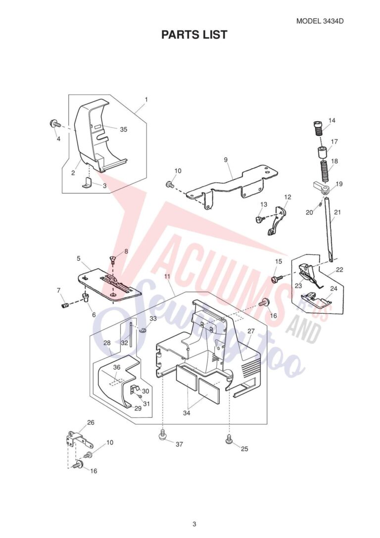 Janome 3434d schematic page 4 preview