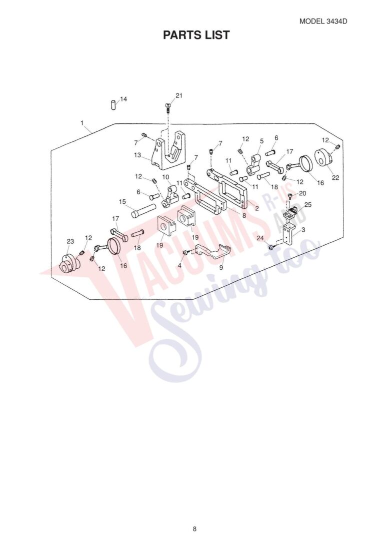 Janome 3434d schematic page 9 preview