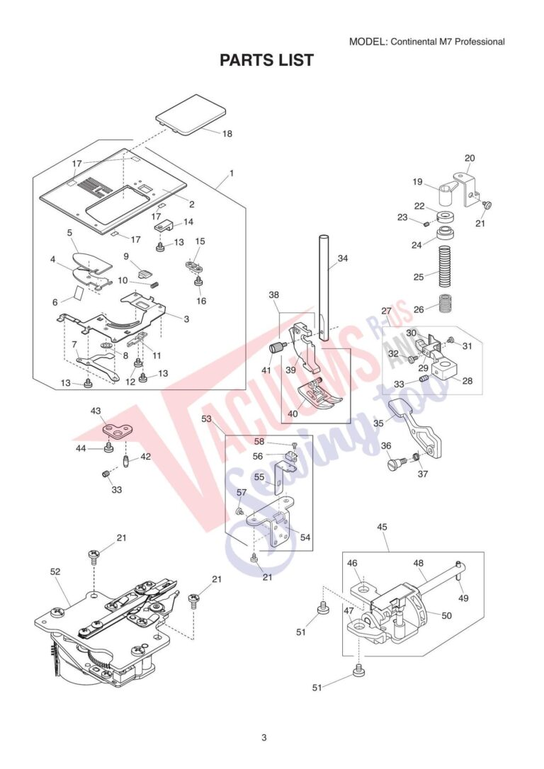 Janome Continental M7. CM7 schematic page 8 preview