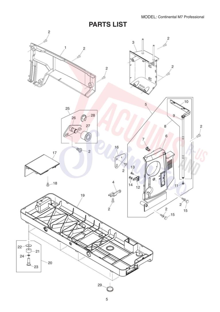 Janome Continental M7. CM7 schematic page 10 preview