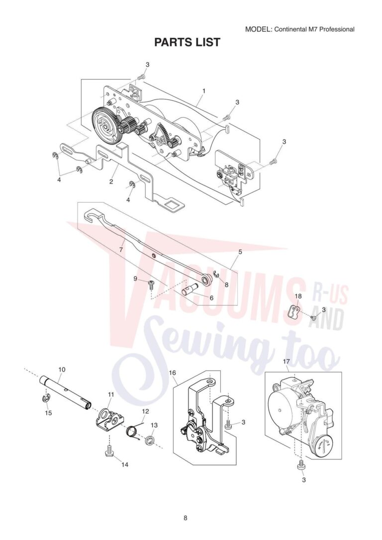Janome Continental M7. CM7 schematic page 13 preview
