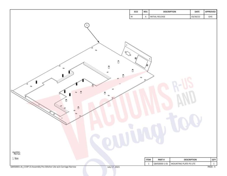 Janome Pro Stitcher 15 schematic page 2 preview