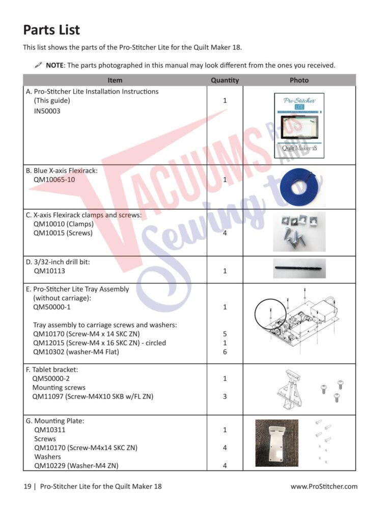 Janome Pro Stitcher 18 schematic page 3 preview
