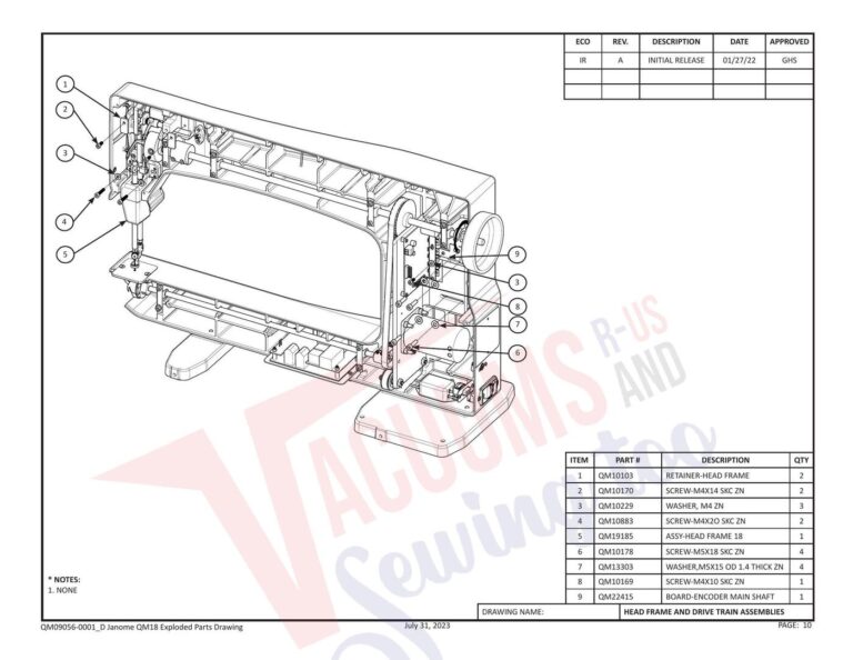 Janome Pro Stitcher 18 2 schematic page 3 preview