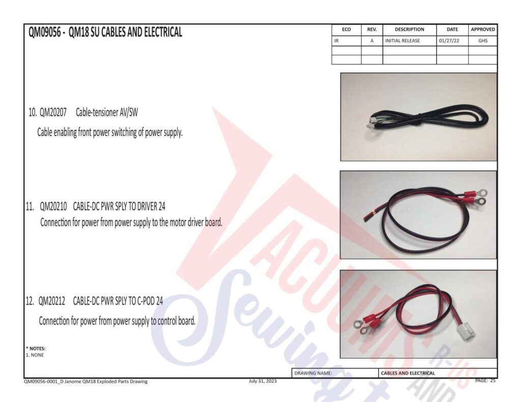 Janome Pro Stitcher 18 2 exploded schematic diagram (page 8)