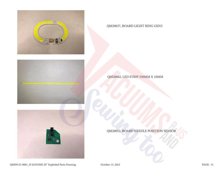 Janome QM20 schematic page 2 preview