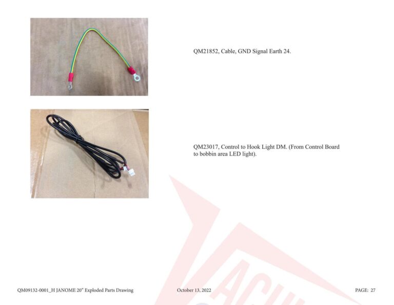 Janome QM20 schematic page 5 preview