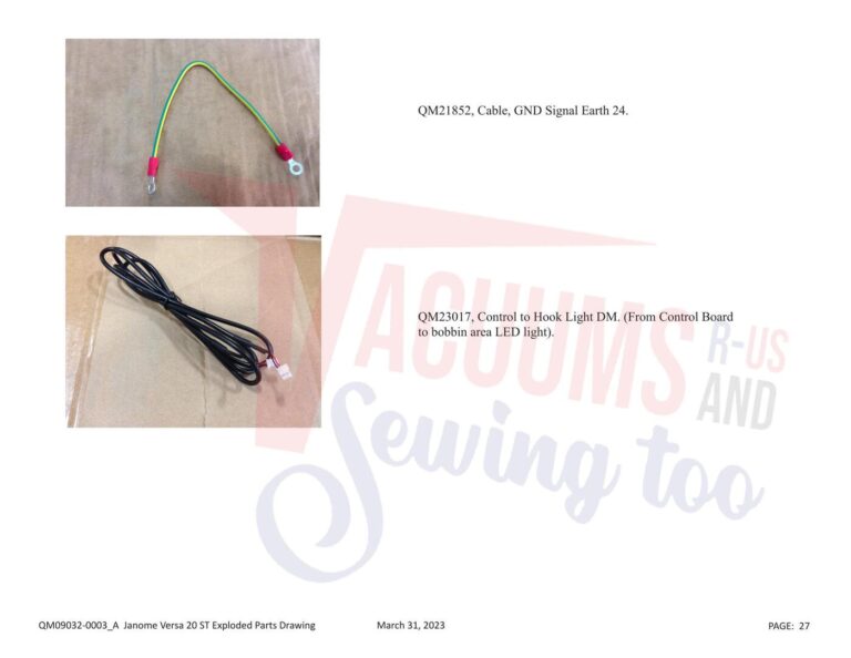 Janome QM20 schematic page 5 preview